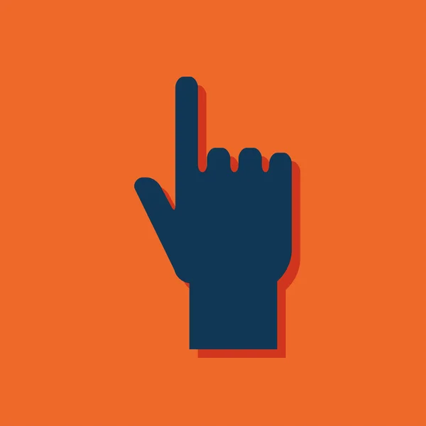 Pointing hand vector icon — Stock Vector