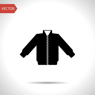 casual jacket vector icon clipart