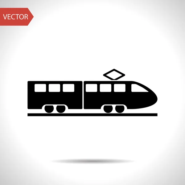 Значок вектора скорости поезда — стоковый вектор