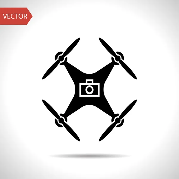 Zdjęcie Drone copter wektor ikona — Wektor stockowy