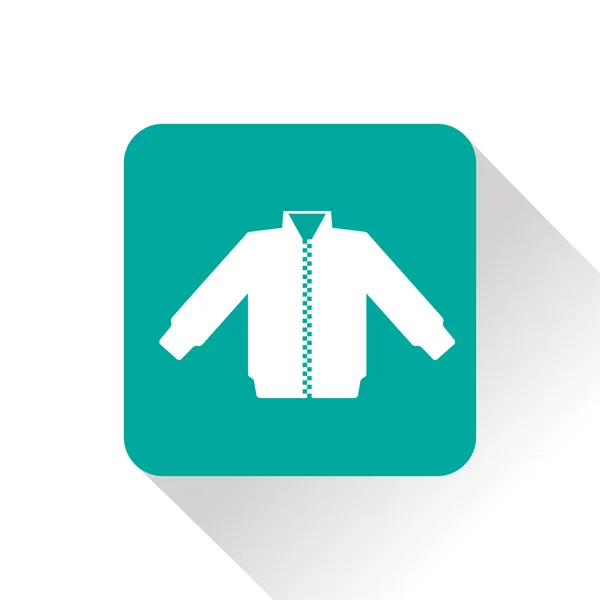 Casual jacket vector icon — Stock Vector