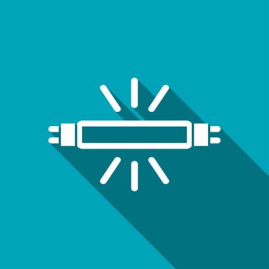 Floresan lamba vektör simgesi