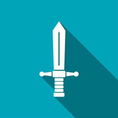 ortaçağ kılıç vektör simgesi