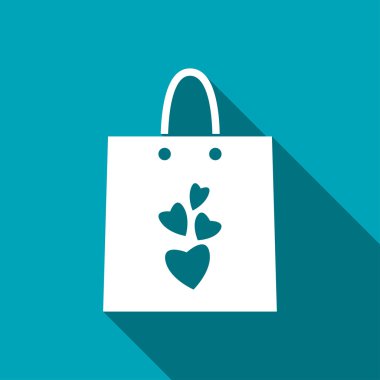 mevcut çanta zekâ kalpler vektör simgesi