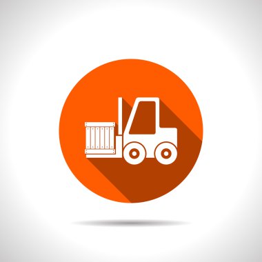 Forklift vektör simge yükleme