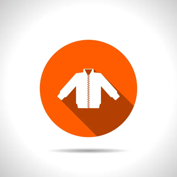 Casual jacket vector icon — Stock Vector