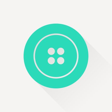 Dikiş düğmesi vektör simgesi