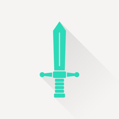 ortaçağ kılıç vektör simgesi