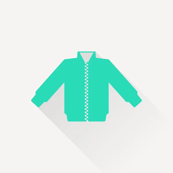 Casual jacket vector icon — Stock Vector