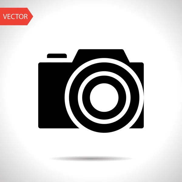 Photo camera vector icon — Stock Vector