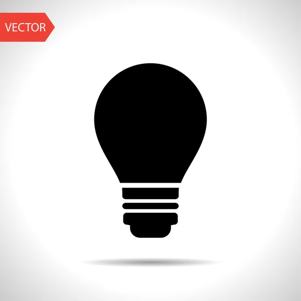 Electric bulb vector icon — Stock Vector