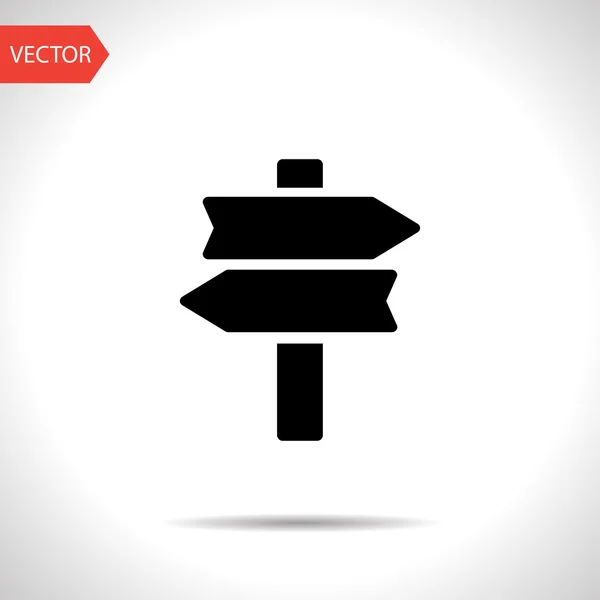 Vägskylt vektor ikon — Stock vektor