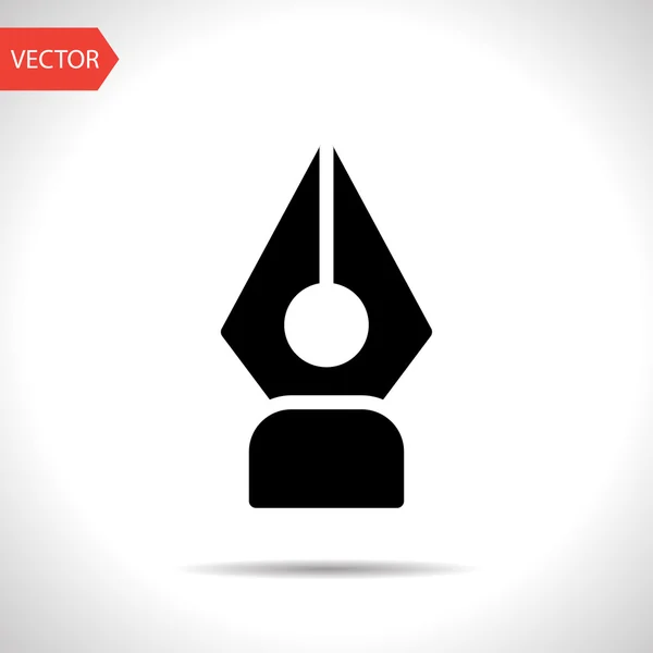 Tinta pluma vector icono — Vector de stock