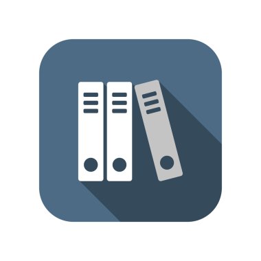 Gölge ile düz vektör simgesi