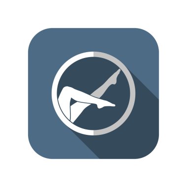 Gölge ile düz vektör simgesi