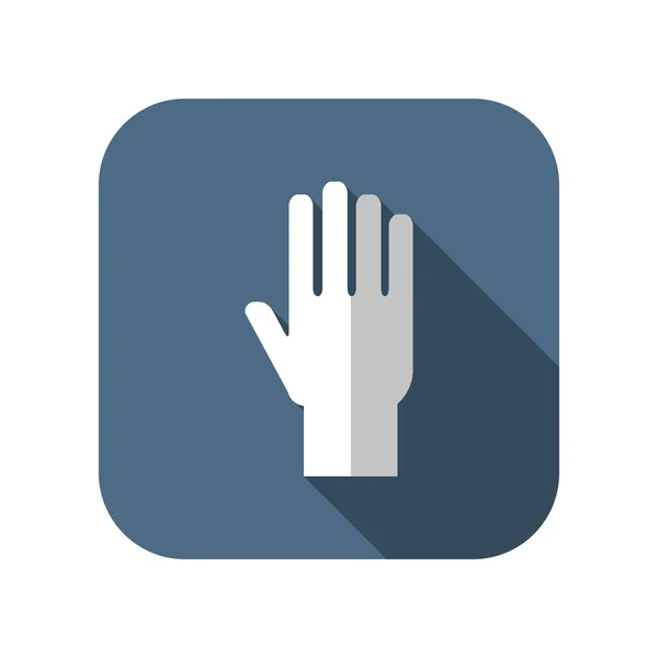 Hand flat vector icon — Stock Vector