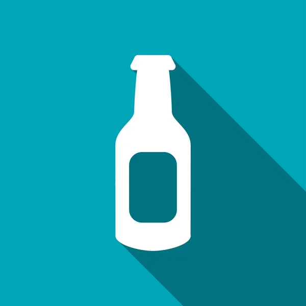 Beer bottle vector icon — Stock Vector
