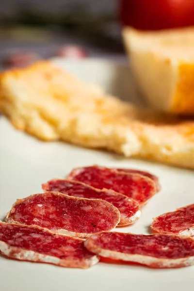 Coperchio Frusta Primo Piano Con Briciole Pane — Foto Stock