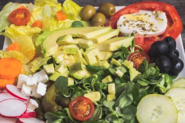 Tamamen organik ve doğal salata.