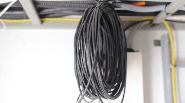 Mobil istasyon içinde ağ tel kablo