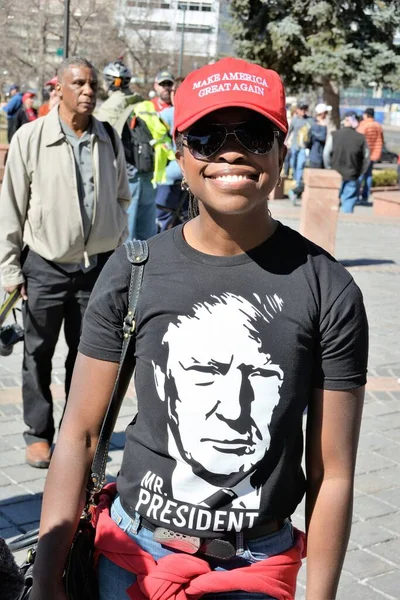 Rally Denver Colorado President Donald Trump Feb 2017 — Stock Photo, Image