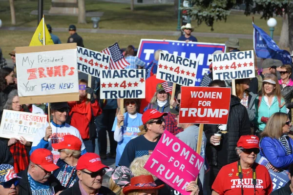 Rally President Trump Denver Feb 2017 — Stock Photo, Image