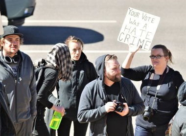 Antifa Denver 'da protesto, Colorado Şubat, 2017
