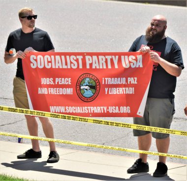 Antifa Denver 'da protesto, Colorado Şubat, 2017