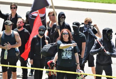 Antifa Denver 'da protesto, Colorado Şubat, 2017