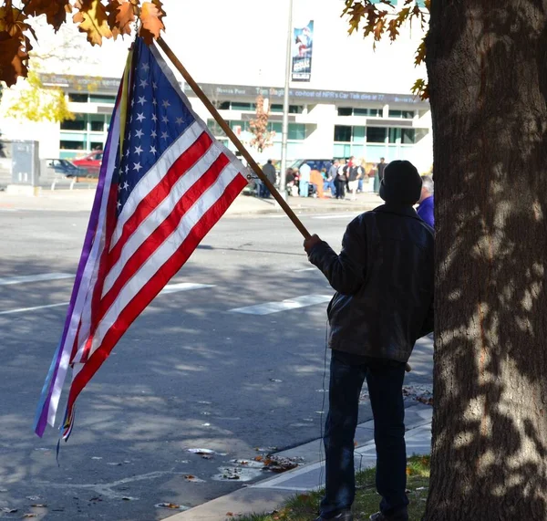 Bandiera Degli Stati Uniti America Spesso Indicata Come Bandiera Americana — Foto Stock
