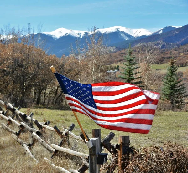 Bandiera Degli Stati Uniti America Spesso Indicata Come Bandiera Americana — Foto Stock