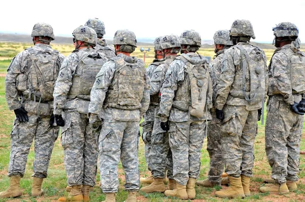 Amerikaanse Soldaten Formatie — Stockfoto