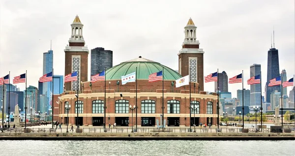 Navy Pier Must Visiting Chicago Offers Ton Lovely Shops Places — Stock Photo, Image