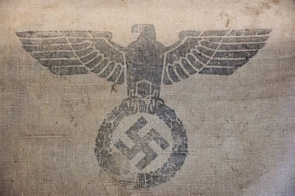 Esvástica Del Águila Nazi Fue Símbolo Bandera Alemania Nazi Durante — Foto de Stock