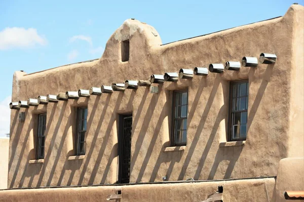 Estilo Adobe Estilo Arquitectónico Regional Del Suroeste Que Inspira Pueblo — Foto de Stock