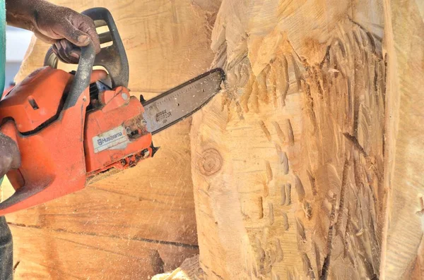 Elektrikli testere oyması tehlikeli bir sanattır.. 