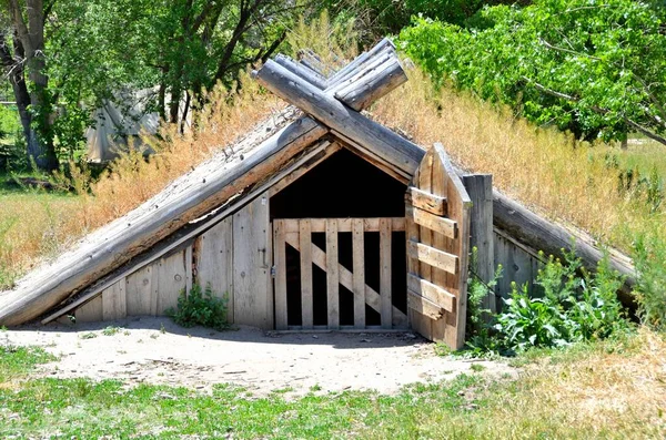 Jordkällare Struktur Vanligtvis Jord Eller Delvis Jord Som Används För — Stockfoto