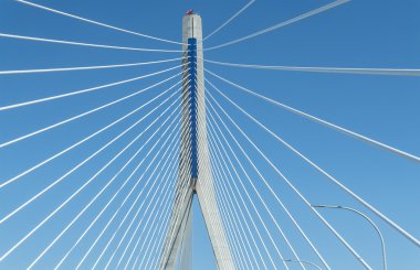 Yeni Pepa Bridge'de Cadiz, Endülüs, İspanya