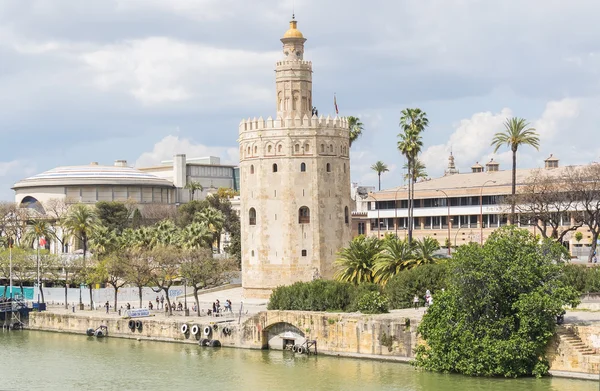 Torre del Oro, Sevilha, Rio Guadalquivir, Torre de ouro, Sevil — Fotografia de Stock