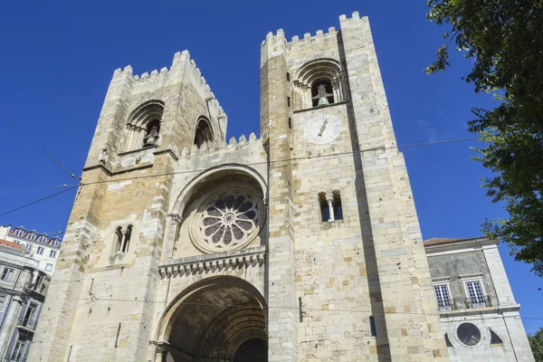 リスボン大聖堂のファサード — ストック写真