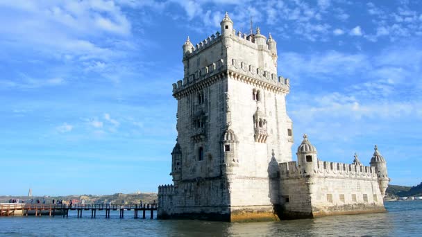 Torre Belem, Lisboa, Portugal — Vídeo de stock