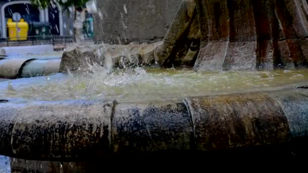 Fontaine dans un parc — Video