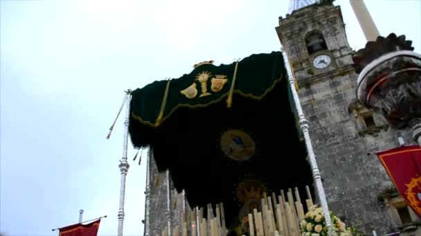 Procesí Svatého týdne v Španělsko, Andalusie. — Stock video