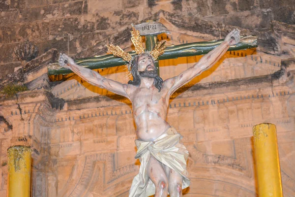 Settimana Santa di Spagna, processione di Cristo alla scadenza, Madonna o — Foto Stock
