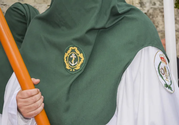 Heilige Woche in Spanien, Prozession von "Christus das Ende, unsere Dame o — Stockfoto