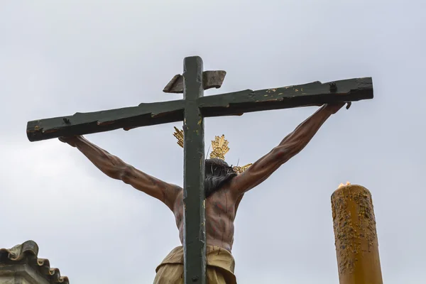 在西班牙，游行的"基督届满，圣母 o 圣周 — 图库照片