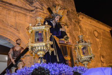 Holy week procession in Spain, Andalusia. clipart