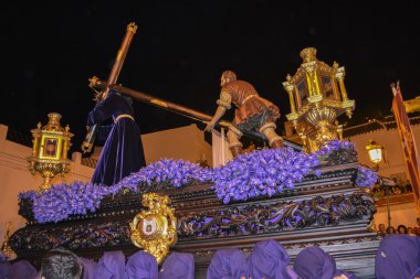 Holy week procession in Spain, Andalusia. clipart