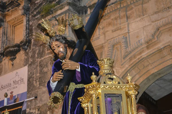 Prozession zur Heiligen Woche in Spanien, Andalusien. — Stockfoto