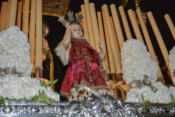 Holy week procession in Spain, Andalusia. — Stock Photo, Image